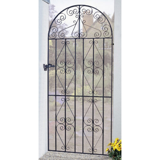 Stirling Premium Scroll Bow Top Tall Metal Garden Gates Quality -