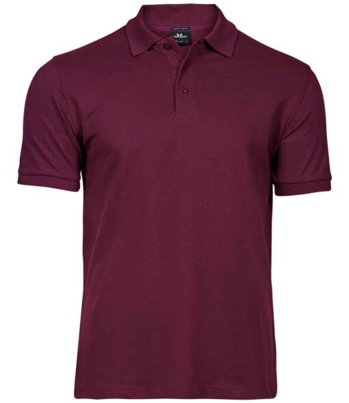 Tee Jays Luxury Stretch Piqué Polo Shirt - Wine, 3XL