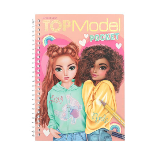 TOP Model Pocket Colouring Book