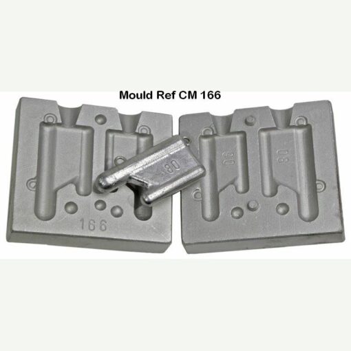 Twin Mould for flat Mini Trolling Weight weights 60 and 80gram - mould-166-100-1-stainless-loops