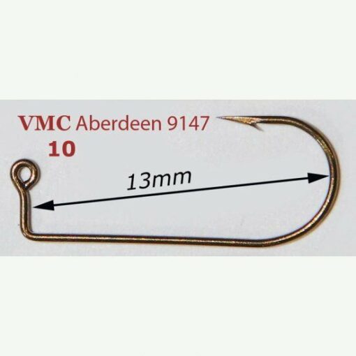 VMC Jig hooks 9147 High Carbon Steel 90 degree for lures jigs perks