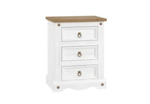 Wedny 3 Drawer Bedside Cabinet