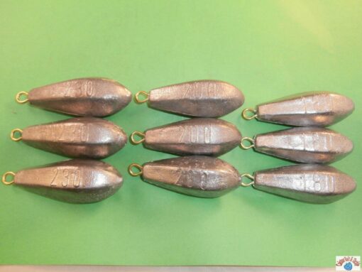 Weights ,9 Assorted New Heaxagonal Shape Lead Weights for Sea Fishing