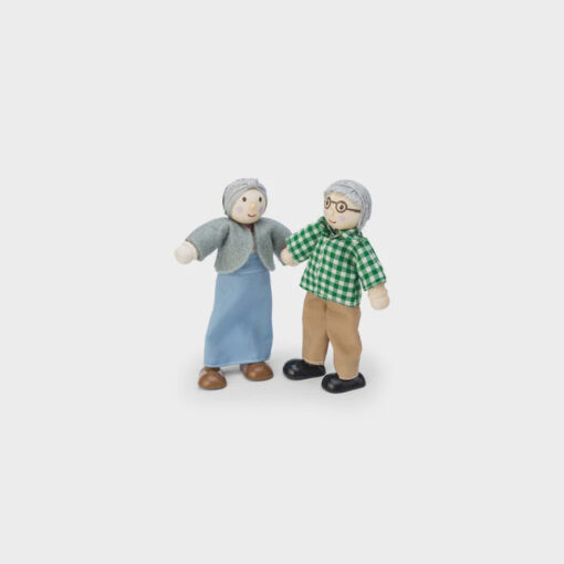 Wooden Dolls House Dolls - Grandparents