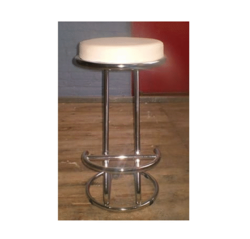 Z Shaped Cream Bar Stool