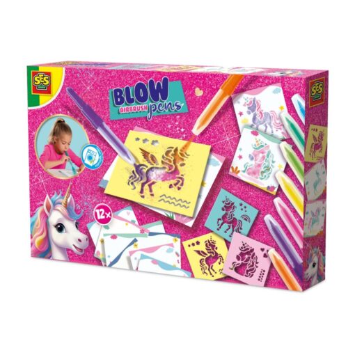 SES Creative Unicorn Blow Airbrush Pens