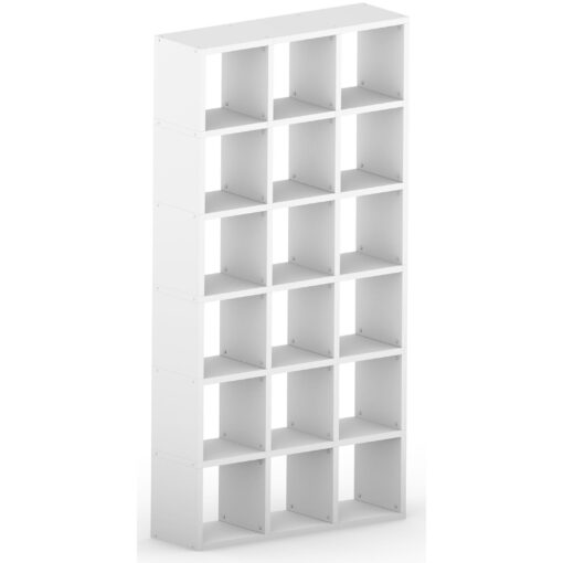18 Cube White Vertical 109.6L x 216.4H x 32.8D