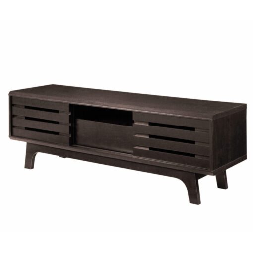 Enantial TV Cabinet With Sliding Doors Wenge Dark Oak