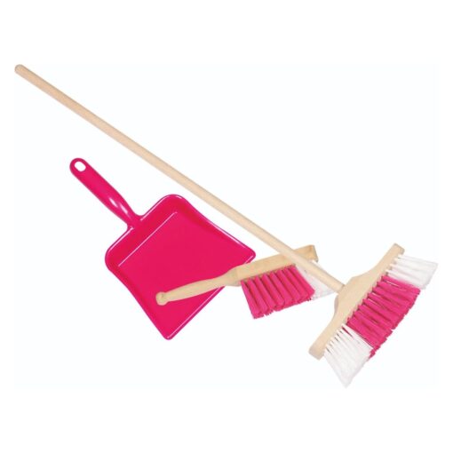Plastic Dustpan, Handbroom and Broom