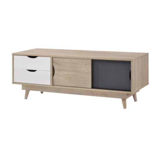 Tallord 2 Door & 2 Drawer TV Unit Sonoma Oak & Dark Grey