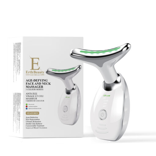 Age-Defying Face And Neck Massager - White/ Black