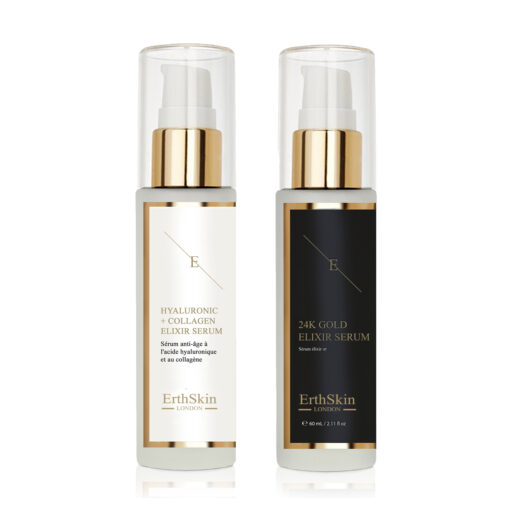 Anti-Wrinkle Elixir Serum 24K Gold  60ml + Hyaluronic Acid & Collagen Serum 60ml