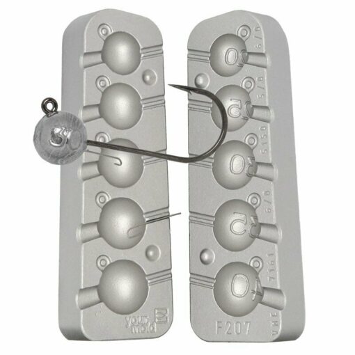 Ball head Jig mould Predator ideal for bass conger ling uses VMC 7161+5150 - cm207-50-x-vmc-5150-5-06-0-mxd