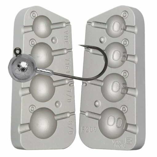 Ball head Jig mould, with collar, ideal for conger ling use VMC 7161 7/0 + 8/0 - cm209-50-vmc-7161-to-suit