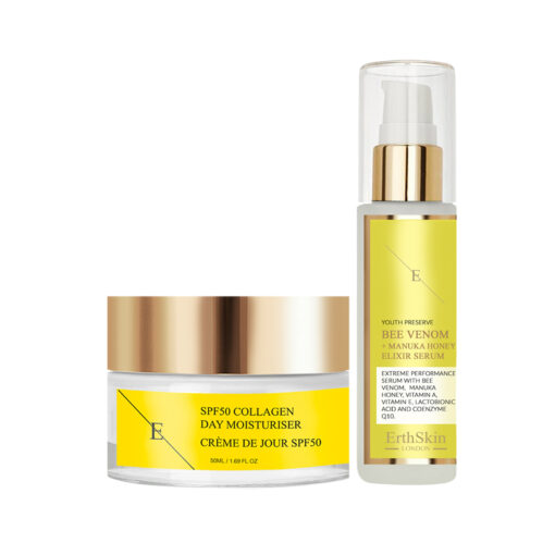 Bee Venom + Manuka Honey Elixir Serum 60ml + SPF50 Collagen Day Cream 50ml