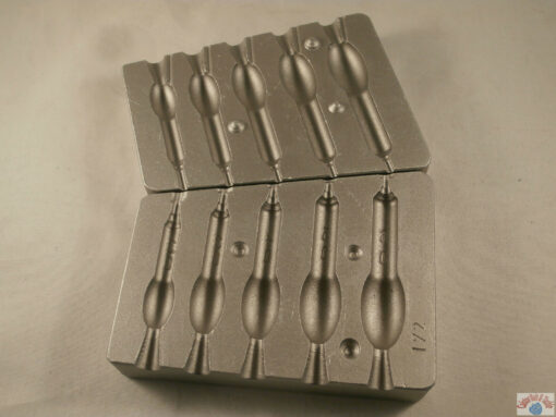 Bulb quick drop mould 20-60gram uses #8 barrel or #8 Quick drop swivels. LRF - cb172100-barrel-swivel-8