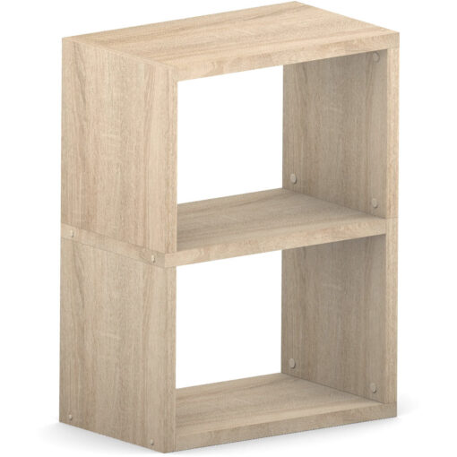 Double Wide Cube Oak 59.8L x 76H x 32.8D