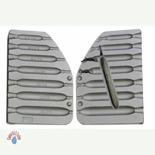 Dropshot sinker mould produces 7 different sinkers from 10g - 70g LRF