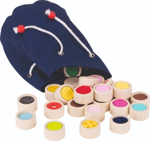 Feel-a-pair memo game - in a cotton bag