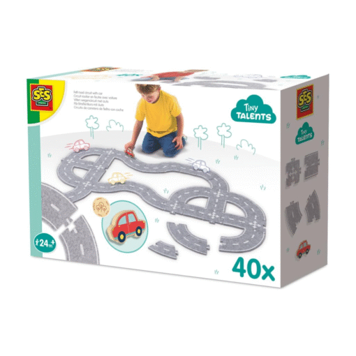 Felt road circuit 40pcs with car