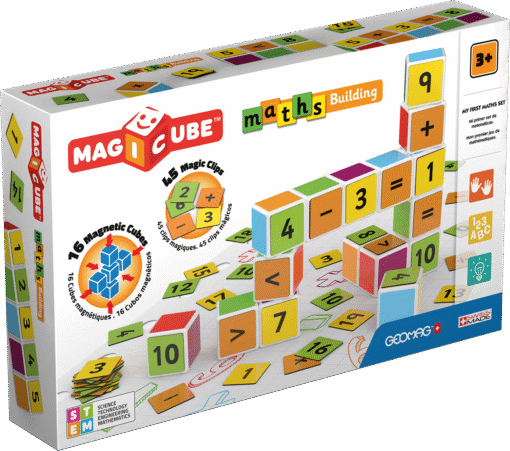 Geomag Magicube Math Building Set (16 Cubes & 45 Clips)