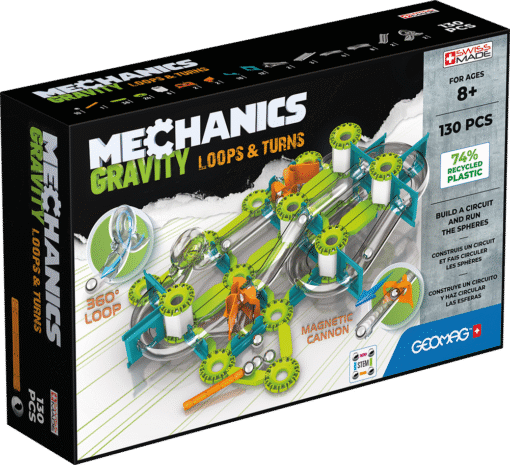 Geomag Mechanics Gravity Loops & Turns 130 Pieces