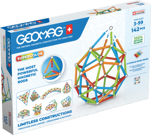 Geomag Supercolor Recycled 142 Pieces Set
