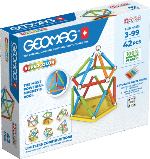 Geomag Supercolor Recycled 42 Pieces Set