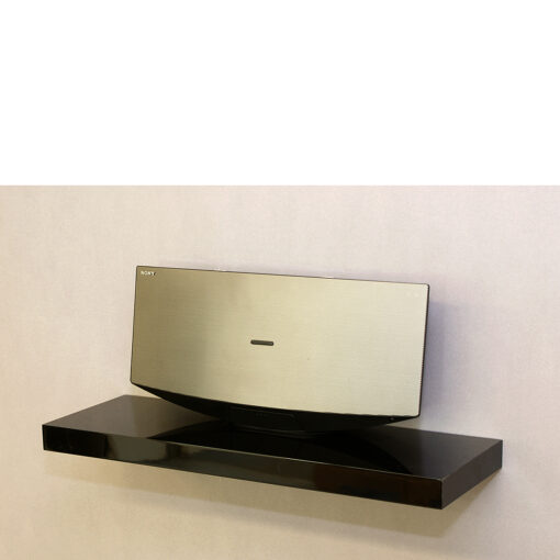 Gloss Black Floating Shelf 60x20x3.8cm