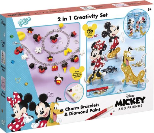 Mickey and Friends Diamond 2 in 1 Diamond Painting and Charm