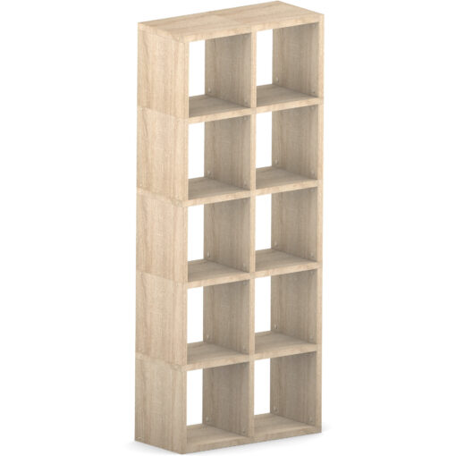 Modular 10 Cube Oak 74L x 180.8H x 32.8D