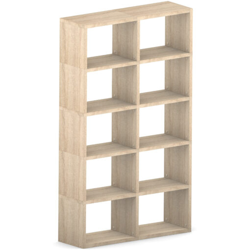 Modular 10 Wide Cube Oak 116.8L x 180.8H x 32.8D