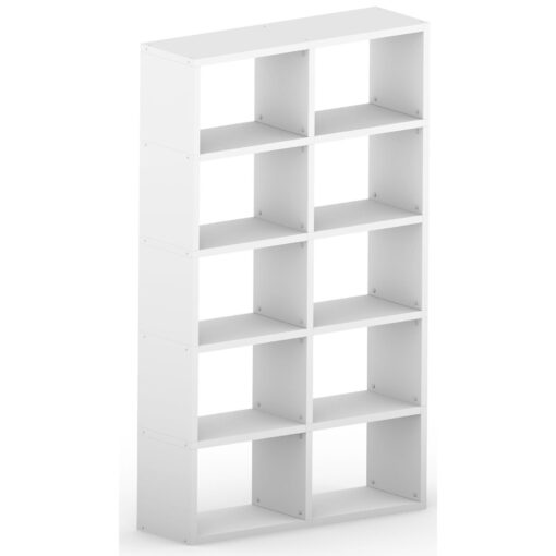 Modular 10 Wide Cube White 116.8L x 180.8H x 32.8D