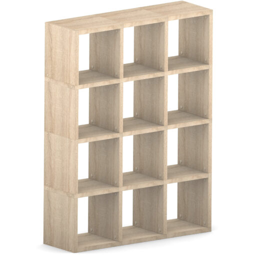 Modular 12 Cube Oak 109.6L x 147.2H x 32.8D