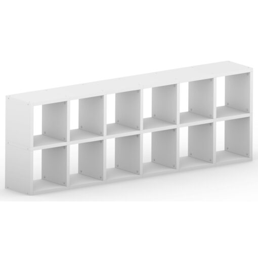 Modular 12 Horizontal White 216.4L x 76H x 32.8D