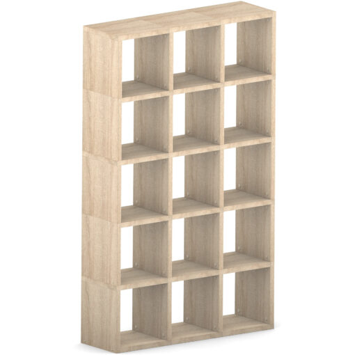Modular 15 Cube Oak 109.6L x 182.8H x 32.8D