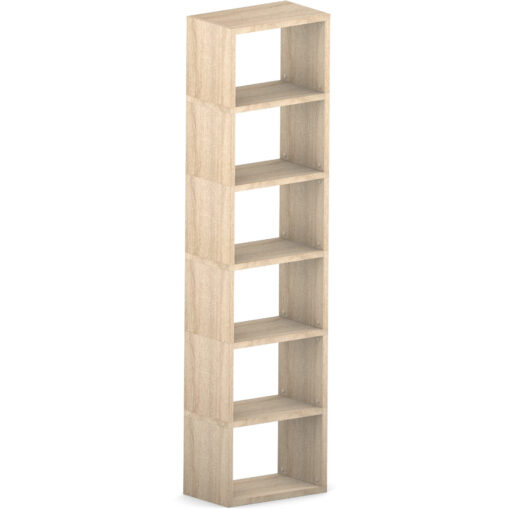 Modular 6 Wide Cube Oak 59.8L x 216.4H x 32.8D