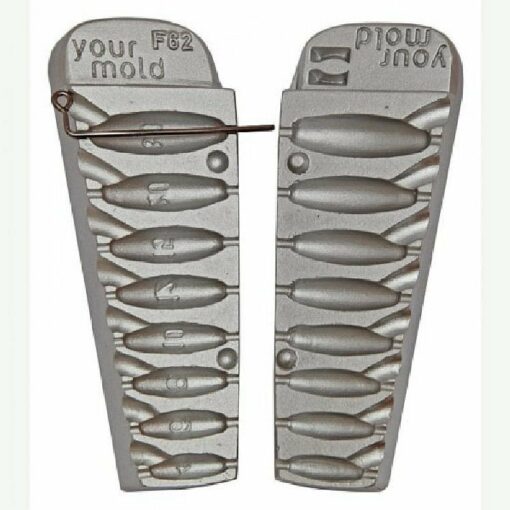 Mould for Olivette/Sliding Barrels 4g - 30g Ideal for trolling or surf fishing - cb62-mould-only
