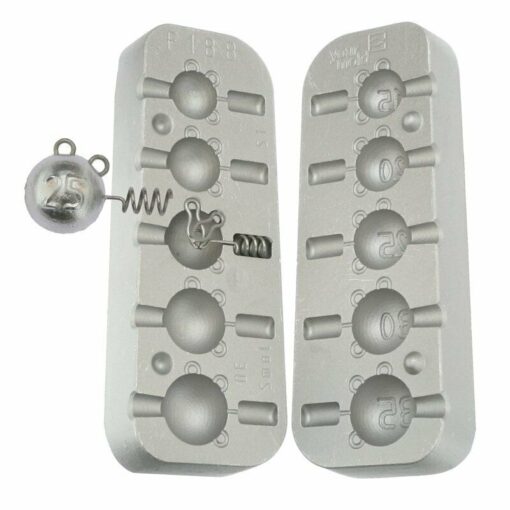New Ball Jig Head for Plastic Shads, European System 15,20,25,30,35 gram - cm188-100-loops100-baits-screws-1
