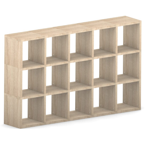 Oak Modular 3x5 Cube 180.8L x 109.6H x 32.8D