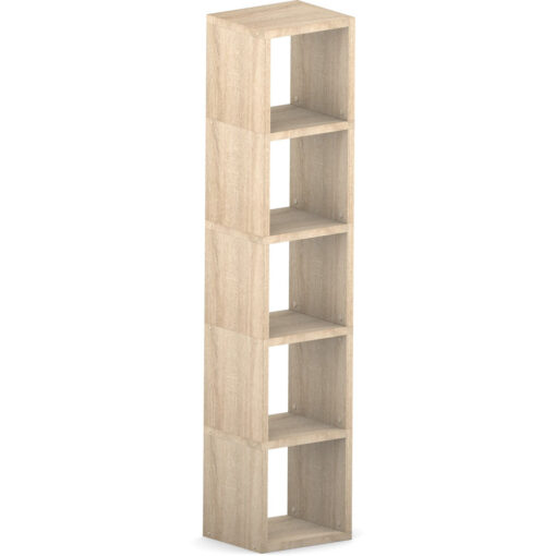 Oak Modular 5x1 Cube 38.4L x 180.8H x 32.8D (15.1x71.1x12.9in)