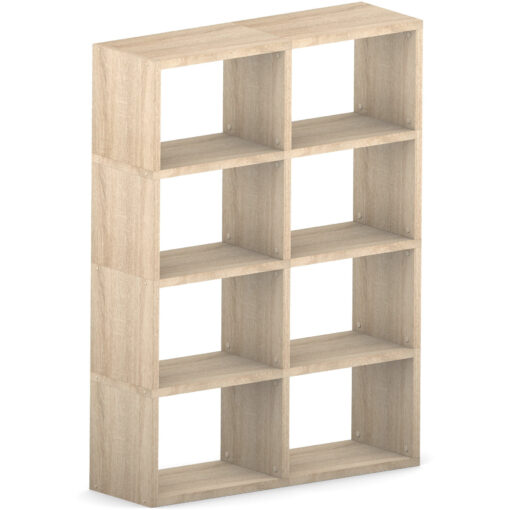 Oak Modular 8x2 Wide Cube 116.8L x 147H x 32.8D