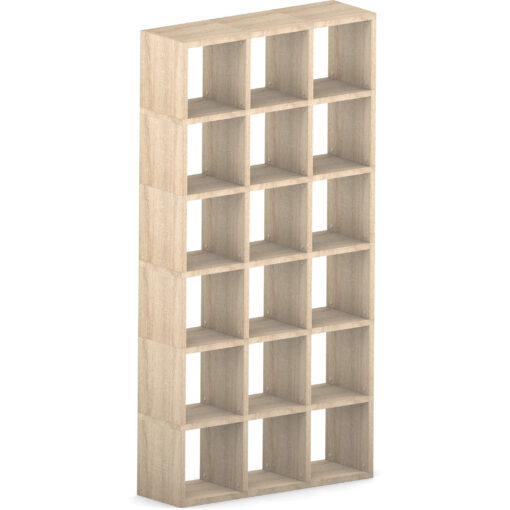 Oak Vertical Modular Cube 109.6L x 218.4H x 32.8D
