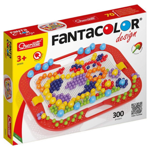 Quercetti Fantacolor Design Peg Art Set - Mixed Pegs (300 Pieces)
