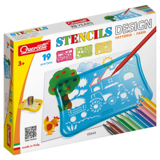Quercetti Stencils Design Farm Set
