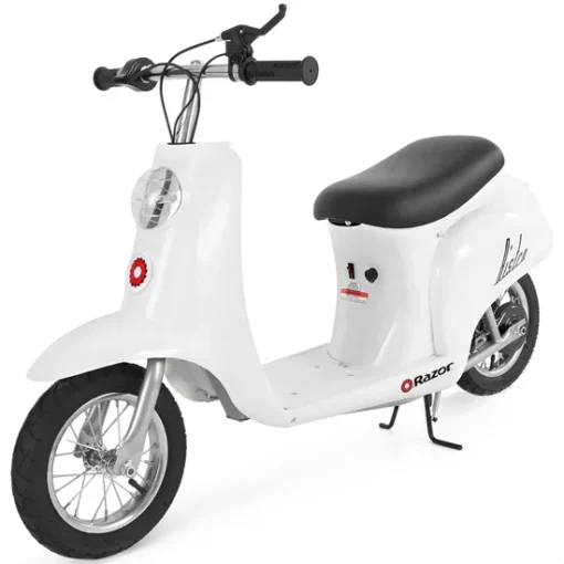 Razor Pocket Mod Bistro Miniature Electric Scooter - White (24 Volt)