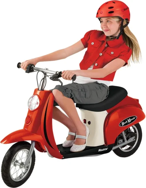 Razor Pocket Mod Hot Mod Miniature Electric Scooter - Red (24 Volt)