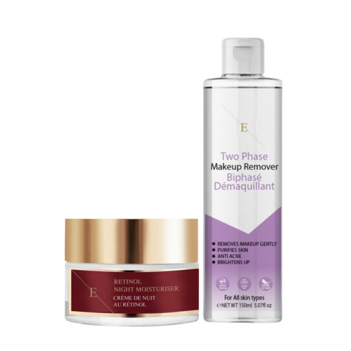 Retinol Night Moisturiser 50ml + Two Phase Makeup Remover 150ml