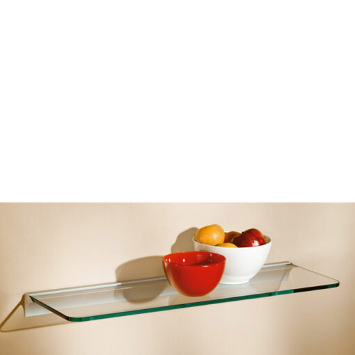 Rounded Glass Shelf Kit 60x20x0.8cm