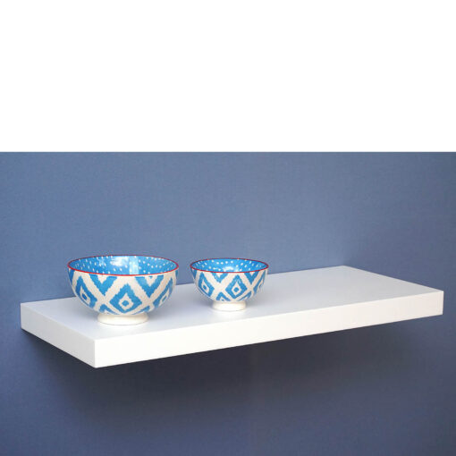 Satin White Floating Shelf 60x25x3.8cm